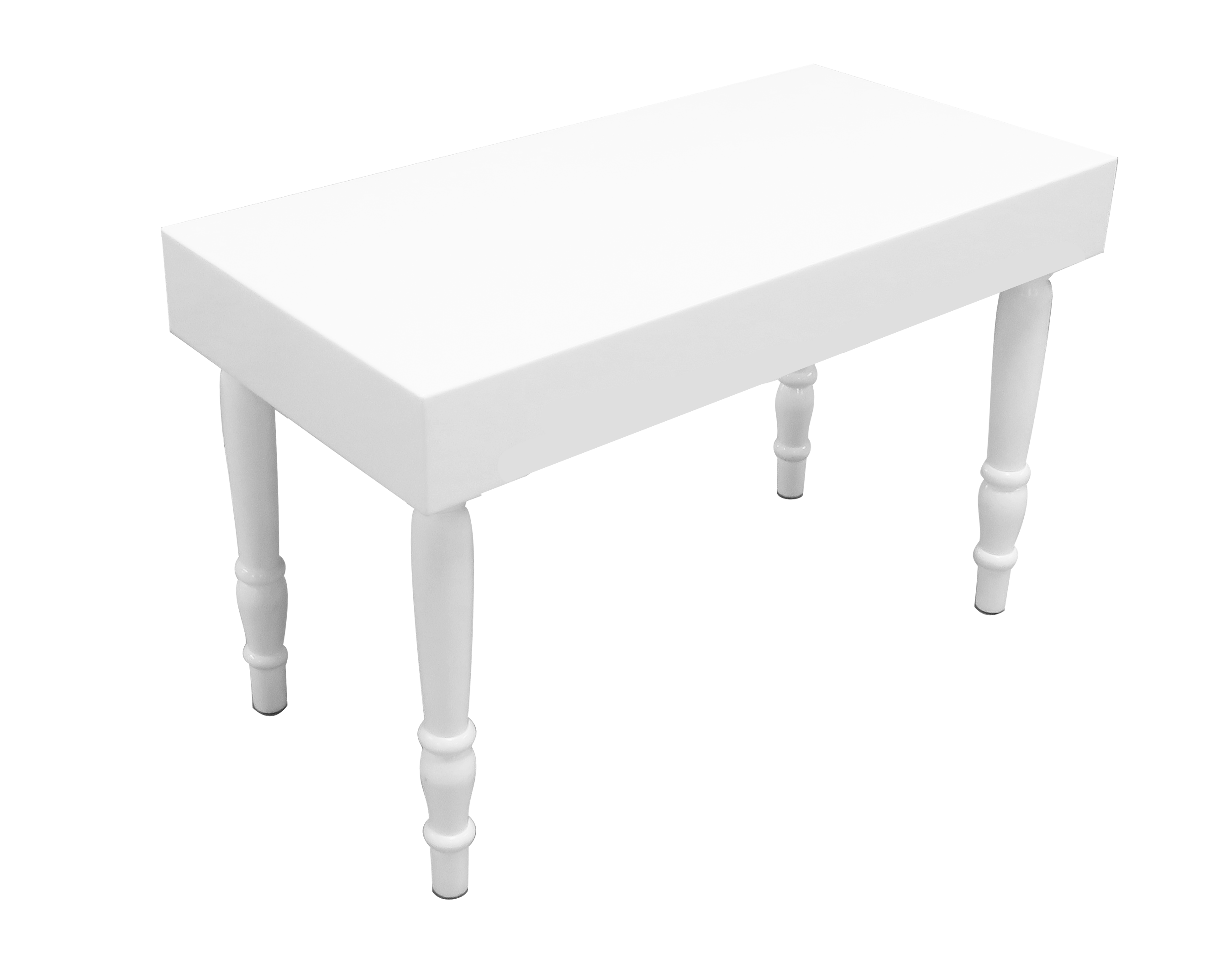 Avalon Rectangular White Dining Table available for rent or sale in