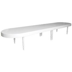 Oblong shop dining table