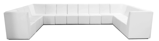 White Sofa, Modular Sofa, Single Seater Sofa