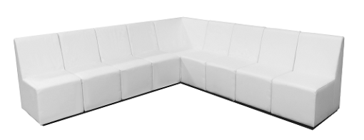 White Sofa, Armless Sofa, Single Seater Sofa