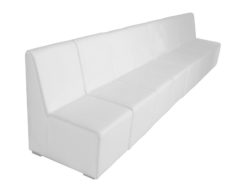 White Sofa, Armless Sofa, Single Seater Sofa