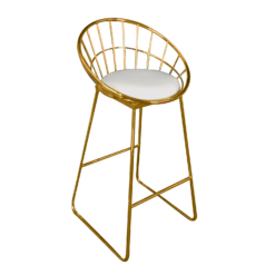 Gold VIP Bar Stool, wire bar stool