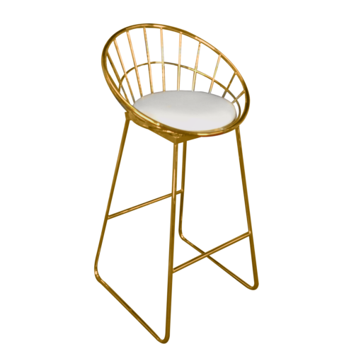 Gold VIP Bar Stool, wire bar stool, Gold High Chair, Gold Bar Stool