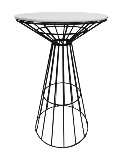 Wire Round Cocktail Table, Wire High Table, Outdoor Cocktail Table