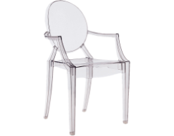 ghost acrylic armchair