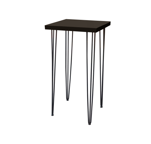 Hairpin Black Standing Table