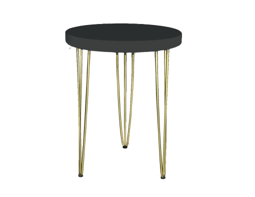 Round Hairpin Cafe Table