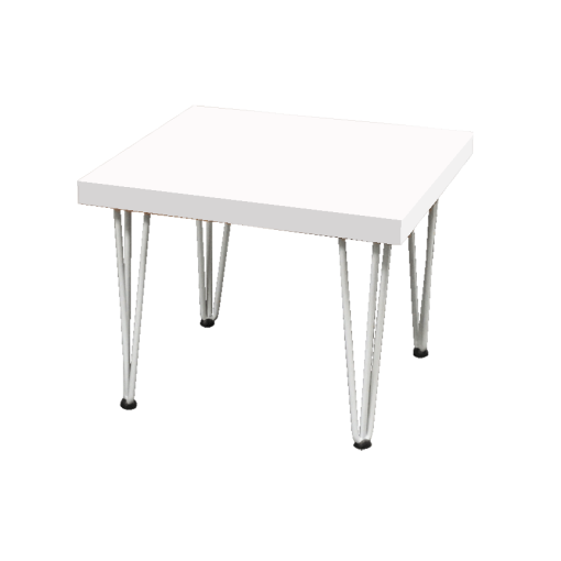 White Hairpin Side Table