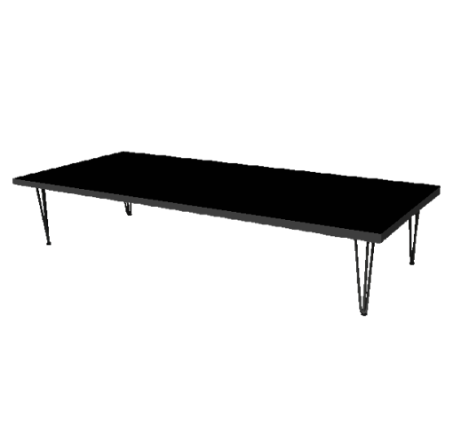 Black Hairpin Center Table