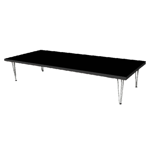 Black Hairpin Low Table