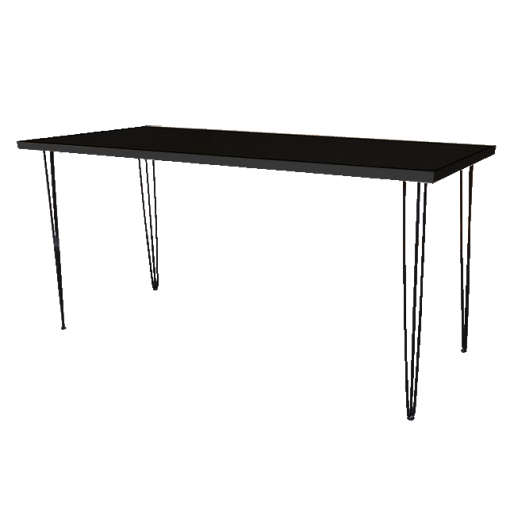 Black Hairpin Bar Table, Black Hairpin High Table