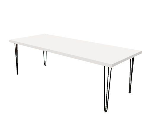 Rectangular Hairpin Dining Table