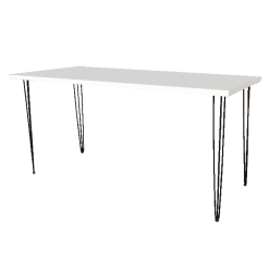 Rectangular Hairpin Bar Table