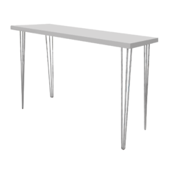 8-seater high table, hairpin high table, hairpin bar table
