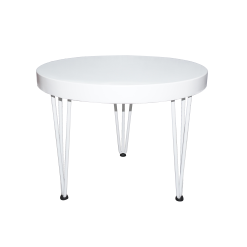 White Hairpin Center Table