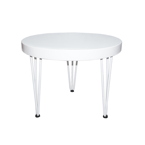 White Hairpin Center Table