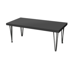 Rectangular Coffee Table, Black Coffee Table, Rectangular Black Coffee Table