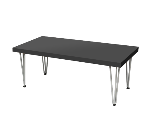 Black Coffee Table, Rectangular Black Coffee Table, Rectangular Coffee Table