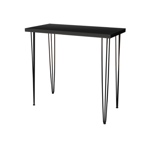 Hairpin Black High Table