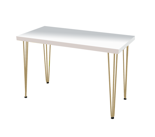 Hairpin Rectangular Cafe Table