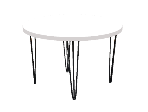 Hairpin Round Cafe Table