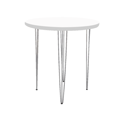 Round White Cocktail Table