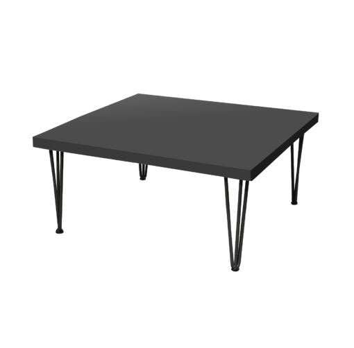 Square Coffee Table, Black Coffee Table, Square Black Coffee Table