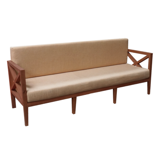 3-Seater Wooden Sofa, outdoor sofa