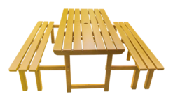 Picnic Table and Bench Set