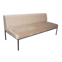 Velvet Armless Modular Sofa