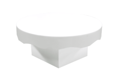 Round Coffee Table, White Round Coffee Table