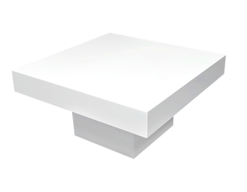 Square Coffee Table, White Coffee Table