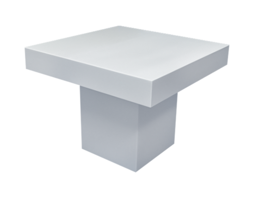 Square White Dining Table