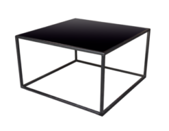 Black Square Coffee Table, Black Center Table