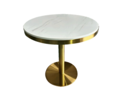 Marble Round Dining Table, Gold Dining Table, VIP dining table