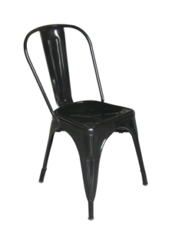 Black Dining Chair, Metal Dining Chair, Black Metal Dining Chair