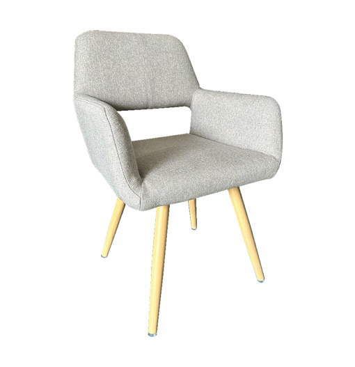 Gray Exhibition Chair, Gray Armchair