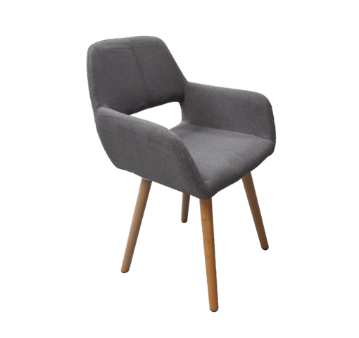 gray exhibition armchair, scandinavian chair, armchair