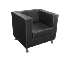black 1 seater sofa