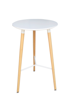 round wooden high table