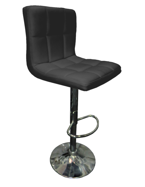 black bar stool, leather bar stool