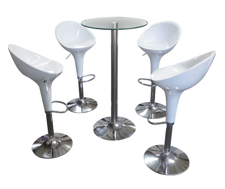 White Acrylic Bar Stool Rental for event in Dubai, Abu Dhabi, UAE.