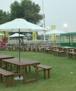 Bratton Pallet Picnic Table And Bench Areeka Event Rentals